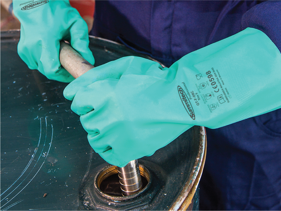 Chemical resistant gloves